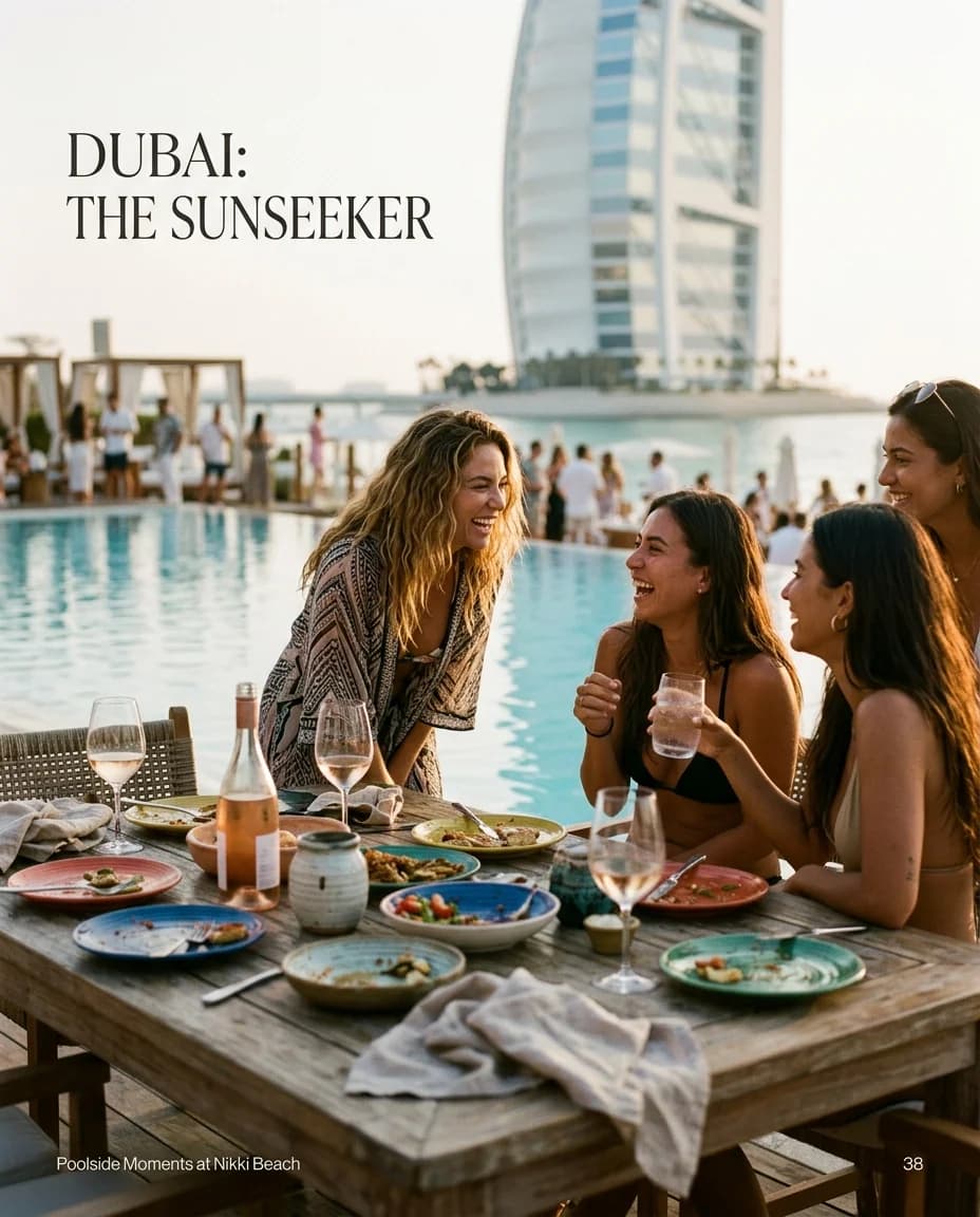 Verde Beach Pool Party: Burj Views, Riviera Vibes