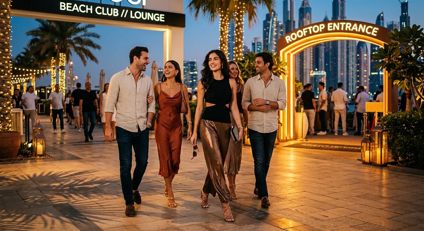 Dubai Nightlife Dress Code Decoder: What to Wear for Clubs, Rooftops & Beach Parties