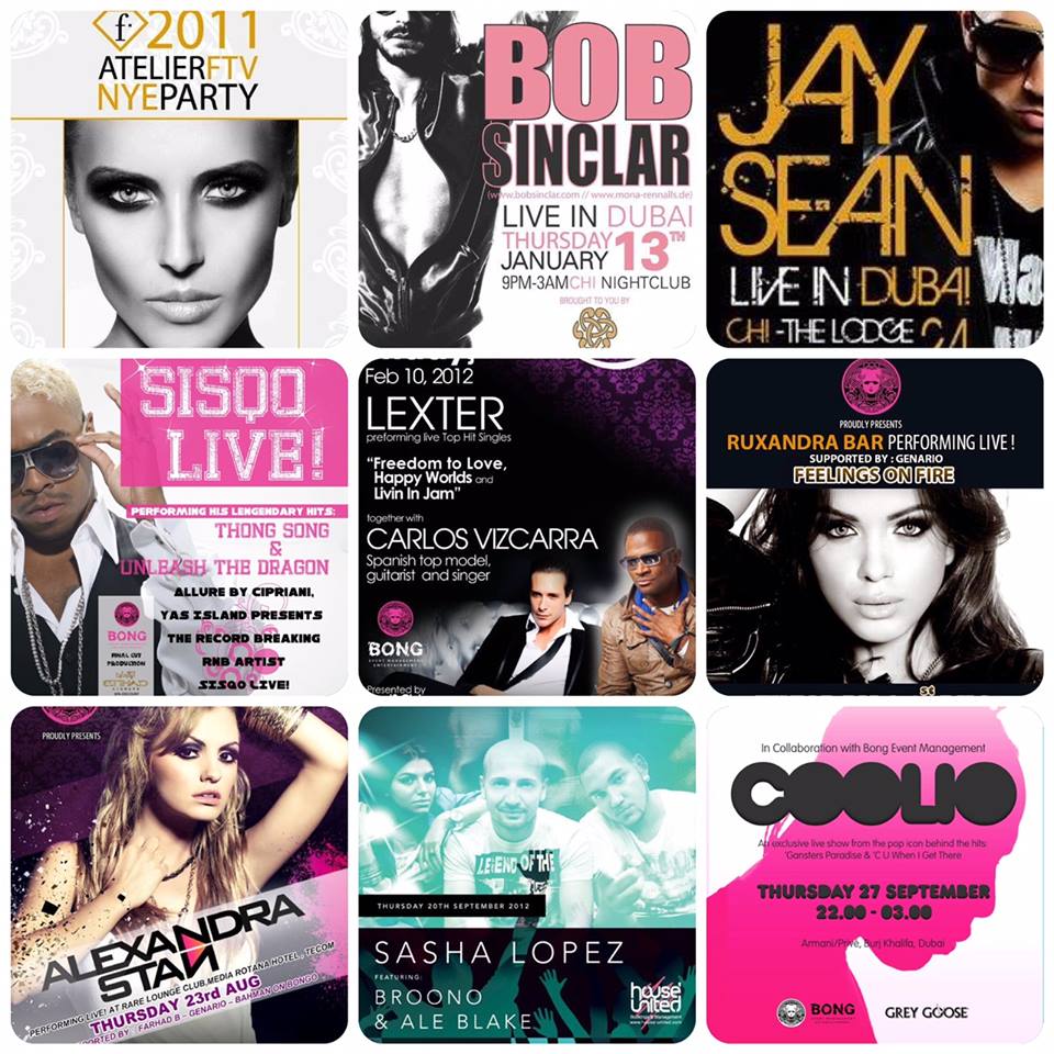 Events For Rnb/Pop Singers